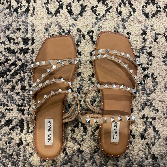 Steve Madden Skyler Studded Sandals - Picture 4 of 5